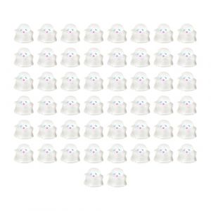 harayaa Lot de 50 breloques pour ongles en forme de main d'Halloween, breloques pour nail art, statue blanche amusante et mignonne, mini figurines pour (Harayaa, neuf)