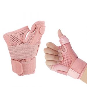 Attelle Pouce, Orthese Pouce, Orthèse Pouce pour Main Droite & Gauche,pour soulager la douleur, l'arthrite, la tendinite, écartée, tunnel carpien, stable et légère (Rose) (MIN  CHUNSHENG UK SHOP, neuf)