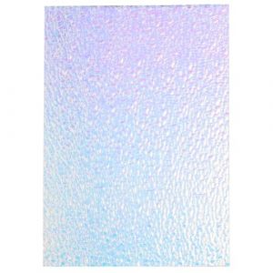 GALPADA Plaque Acrylique 1 PC Effet Holographique Iridescent Taille Moyenne Feuille Acrylique pour Photographie d'Ongles et Loisirs Cr&eacute;atifs Accessoire Polyvalent pour Pr&eacute;sentoir Nail (Hargrove Hare, neuf)