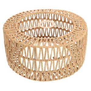 Amosfun Abat-Jour En Osier Pour Lampe Suspendue 30 Cm Tissé Suspension Abat-Jour Couverture Rotin Luminaire Abat-Jour Remplacement Pour Salon Chambre Restaurant Plafond Jaune (Colored Flag, neuf)