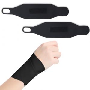 FENQURO Orthese Poignet, 2 PCS attelle doigt, Bande Poignet Musculation Protege Poignet Musculation Poignet Musculation Bandage Poignet Maintien Poignet Prot&egrave;ge Poignet (WINESTART, neuf)