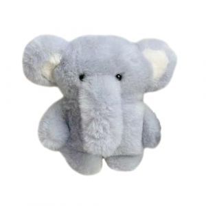 QoKcoahn Coque en peluche mignonne de dessin anim&eacute; pour AirPods 4 de 4e g&eacute;n&eacute;ration, Kawaii 3D &ndash; Coque en silicone souple avec porte-cl&eacute;s &ndash; Motif &eacute;l&eacute;phant bleu (ShinOya, neuf)