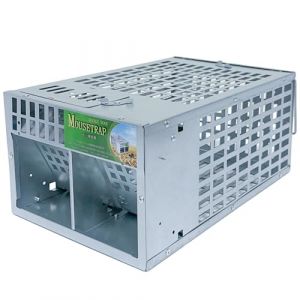 Ogetok Cage Pi&egrave;ge &agrave; Rats sans cruaut&eacute;, Pi&egrave;ge &agrave; Cage &agrave; Souris Multi-Prises pour l'Int&eacute;rieur et l'ext&eacute;rieur, Pi&egrave;ge &agrave; Souris R&eacute;utilisable Efficace pour Souris Taupe &Eacute;cureuil et Petits Rongeurs, Argent (Ogetok FR, neuf)