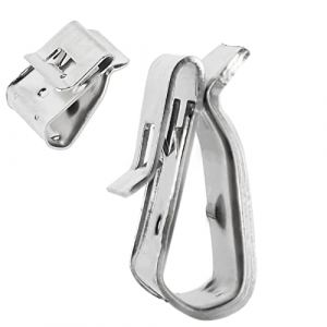 LALAGO 50 pièces Clips de Câble,Serre-Câbles en acier Inoxydable,Sterilisateur bocaux conserves, Fixation de câble support de câble,Fixation panneau solaire (Lalago2022, neuf)