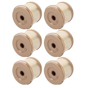 Dioche Filtre Gasoil, 6 Pi&egrave;ces Filtre &agrave; Carburant S&eacute;parateur D'eau Filtre &agrave; Huile Filtre &agrave; Eau de Remplacement pour RACOR 2010PM-OR 500FG Filtre &agrave; Carburant S&eacute;parateur (Ruttiy, neuf)