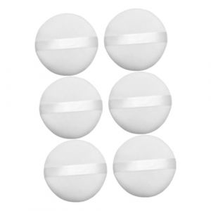 ERINGOGO Houppettes &agrave; Poudre Compacte Lot De 6 10 Cm Houppettes Cosm&eacute;tiques En Peluche Douces Et Pratiques Maquillage Visage (Jehmal, neuf)
