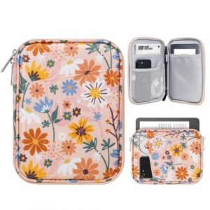 TiMOVO 6-7 Pouces Housse pour Tablette, Paperwhite/Colorsoft Signature Edition, Housse Protectrice avec Pochette pour Liseuse &Eacute;lectronique/Oasis et Appareils Kobo, Fleur Jaune (ZMSolution EU, neuf)