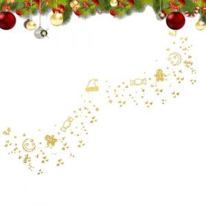 Biniveil Autocollants Temporaires Visage De Noël,Autocollant Visage Temporaire | Autocollants de Noël Autocollants visage | Autocollant de maquillage pour les yeux, autocollants imperméables, (zipase, neuf)