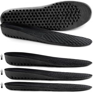 Hauteur Augmentation Semelles élastiques absorbant les chocs pour chaussures de sport, semelle grandissante de rechange alvéolaires souples respirantes pour hommes femmes (AILAKA, neuf)
