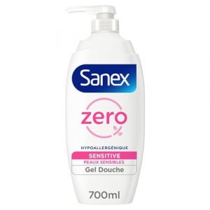 SANEX – Gel Douche Hypoallergénique pour Peaux Sensibles, Douceur Apaisante et Hydratation (700 mL) - lot de 3 - Vendu par Lot (Marché Parisien, neuf)