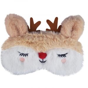 3D Masques de Sommeil en Peluche Mignon Orignal de No&euml;l, Couverture pour les Yeux, Masque de Sommeil, Dessin Anim&eacute; Bandeau en Peluche, Masque de Sommeil de No&euml;l, pour Enfant Femme Filles, Beige (Glaser Bernd, neuf)