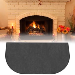 Vmxlso Tapis Cheminée Anti Feu, 102 x 50cm Plaque Protection Poele a Bois, Demi-Rond Tapis Anti Feu, Plaque Anti Feu pour Poele a Bois, Tapis Ignifuge Cheminée, Protège Les sols des Étincelles (DongGuanShi MingYinDianZi ShangWuYouXianGongSi, neuf)