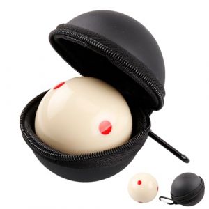 Sinsilvie Billiards Cue Balls Practice Training Artifact Or 6 Red Dots Cue Ball,2-1/4",with Black PU Case,Pool Table Train Balls,Billiard Accessories (6 Red Dots Ball) (guangzhoubofumaoyiyouxiangongsi, neuf)
