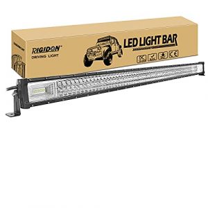 RIGIDON 52 Pouces 130 cm 675W Slim Barre de Led 4x4, Triple rangée 12V 24V droit barre d'éclairage led, Barre lumineuse led pour offroad Véhicules Voiture camions SUV ATV, 6000K feu antibrouillard (Sanyue-EU, neuf)