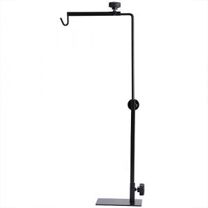 Support de lampe pour reptiles pour cage d'habitat, support de support de lampe d'atterrissage avec support en métal réglable pour terrarium, support de chauffage télescopique (Tinnije, neuf)
