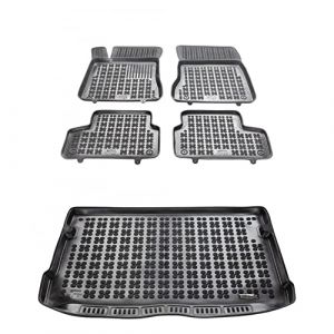 MOTOS Kit de tapis de voiture et de tapis de coffre en caoutchouc pour Mercedes-Benz GLA II H247 depuis 2019 Améliorez votre confort de voyage avec le tapis antidérapant pour voiture - tapis de sol po (MOTOS EU, neuf)