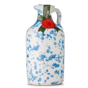 Huile d’Olive Extra Vierge 250 ml | Céramique Bleue Décorée à la Main | Pressée à Froid • 100% Italienne de Puglia • Authentique & Élégante • 13 di Ilaria (13 di Ilaria, neuf)