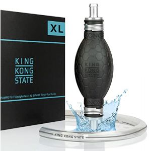 King Kong State Pompe &agrave; main - XL-pompe de transvasement pour liquides comme l'eau, l'essence, le diesel ou les m&eacute;langes d'huile - Id&eacute;ale pour les voitures et les motos (King Kong State ⭐⭐⭐⭐⭐, neuf)