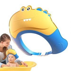 Visière de bain pour bébé, bonnet de pour bébé et enfant | Visière de bain douce et réglable - Bouclier de dessin animé de Protection de shampooing sûr, chapeau de bain à visière douce avec Pro (dictantop, neuf)