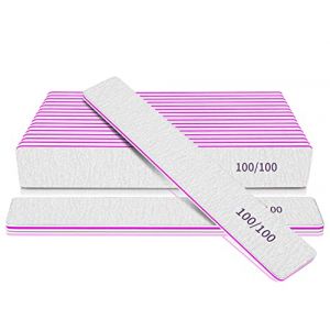 Limes A Ongles Robustes Grain 100/100, 12 Pièces Lime A Ongles Professionnel, Lime à Ongles Pour Ongles En Gel, Lime Ongle Forte Pour Salon De Coiffure, Lime à Ongle Pour Manucure Et Pédicure (St. Richer-US, neuf)
