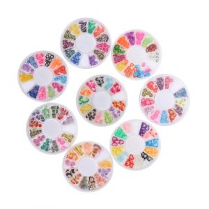 ERINGOGO Patch en P&acirc;te Polym&egrave;re DIY &agrave; Motif de Fruits 8 Bo&icirc;tes 12 Grilles Patch de Manucure Artistique pour Usage Professionnel et D&eacute;coration D&rsquo;ongles Fruit&eacute;e (Jehmal, neuf)