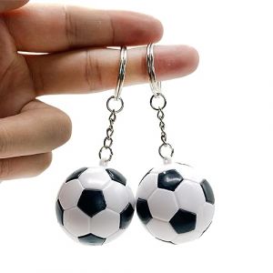 TNSRAY 2 pièces Mini Porte-clés de Football pour Enfants Motif Football, Ballon De Football Porte-Clés, Porte clé Football de Pendentif pour Les Amateurs de Football, Supporters, Sportifs (Before Long, neuf)