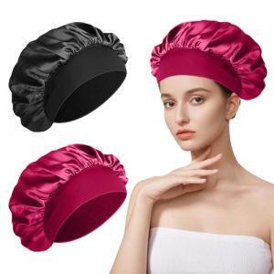 Bonnet de sommeil pour femme, bonnet de douche, bonnet de douche, bonnet de nuit pour enfants, bonnet de sommeil, bonnet en satin pour dormir pour homme, bonnet en soie, protection des cheveux (YeMinYu, neuf)