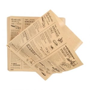 Sacs &agrave; Hamburgers en Papier, 200 Pi&egrave;ces Papier Emballage Alimentaire, papier Journal Alimentaire Emballage Sandwich, Sac &agrave; Frite Papiers Sulfuris&eacute; pour Sandwich Burger Frites (Journal 1, 18 x 18 cm) (zhiyuanhao, neuf)