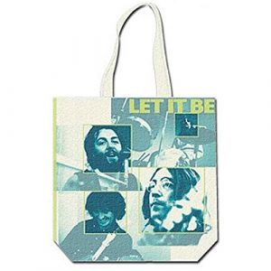 Sac fourre-tout en coton The Beatles: Let it be (avec fermeture à glissière) (fuze France, neuf)