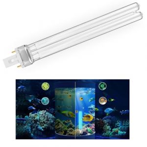 Ampoules de Filtre de Bassin 11W, Ampoules Ultraviolettes UVC pour Filtres et Clarificateurs, Ampoule/Tube UV de Remplacement 2 Broches G23 PLS, Pour étangs à poissons, Aquariums*2 pièces (enshishiyidanlikejiyouxiangongsi, neuf)