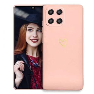 POUHYE Coque pour Honor X8 5G / Honor X6 / Honor 70 Lite &Eacute;tui, Mince Souple Silicone Coque Antichoc Housse, Anti-Rayures Bumper Housse TPU T&eacute;l&eacute;phone Case Cover avec Motif Coeur Couleur Rose (SUPGUARD-EU, neuf)