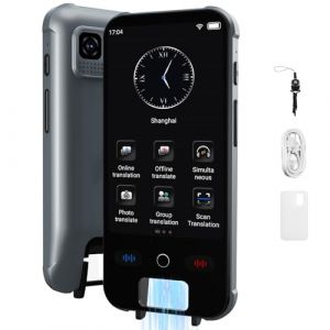 SCZND Traducteur Vocal Instantan&eacute; de 148 Langues, Scan Traduttore Simultaneo Vocale avec 90 Langues, Traducteur Vocal Instantan&eacute; Sans Connexion, Multi_use Traduction Fran&ccedil;aise Sans Wifi (SHUN-eu, neuf)