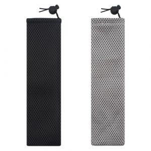 2 Pièces Pochette Pour Couvert,Pochette Couvert,Set Couverts Voyage,Couvert Portable,pour Bureau,École,Voyage,Camping,Randonnée,Pique-nique,27 * 7cm(Noir,Gris) (shijiejieshidianzigg4, neuf)