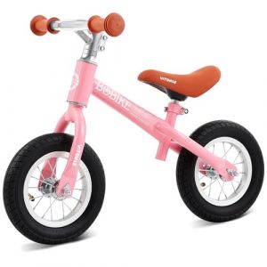 VITONIS Draisienne rose à partir de 1,5 à 4 ans, jusqu'à 35 kg, volant et selle réglables en hauteur, vélo d'apprentissage sûr et ultra léger pour garçons et filles (SKANLE SHOP, neuf)