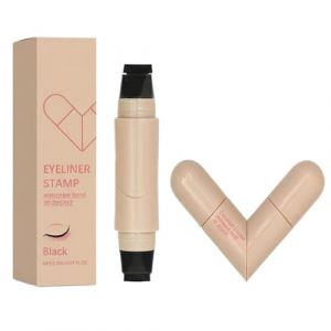 Tampon &agrave; ailettes | Produit cosm&eacute;tique &agrave; double extr&eacute;mit&eacute; longue dur&eacute;e - Facile &agrave; dessiner - Pour filles, &eacute;pouse, petite amie, amateurs de maquillage, d&eacute;butants, f&ecirc;te, cosplay, vie quotidienne (hanyiqiang, neuf)