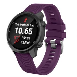 ISABAKE Bracelet de rechange en silicone souple pour montre intelligente Venu Sq GPS Forerunner 245/245, Fenix 6s 20 mm - Bracelet confortable pour Vivoactive 3 Music/HR Forerunner 645 Music (Isabake, neuf)