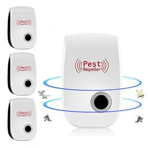 Ultrason Souris et Rats,Appareil Ultrason Souris,Répulsif à Ultrasons pour Souris Répulsif Intérieur Dispositif Anti Souris Insectes, Moustiques, Cafards, Rats, Araignées 4 Pack (OutdoorGarden, neuf)