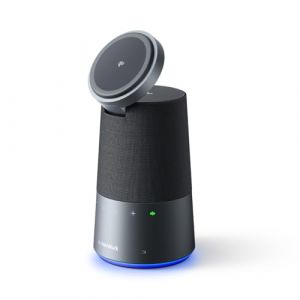 AnkerWork S600 All-in-One Speakerphone, Bluetooth Speaker with Microphone, Qi2 15W Wireless Charging, AI Noise Cancelling, 70° Adjustable Magnetic Phone Stand, 360° Sound, 16H Built-in Battery (AnkerDirect FR, neuf)