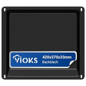 VIOKS Plaque de cuisson 42 x 37 cm de rechange pour four AEG Electrolux 353193922/5 - Plaque de cuisson profonde pour four Zanussi AEG (vioks-de, neuf)