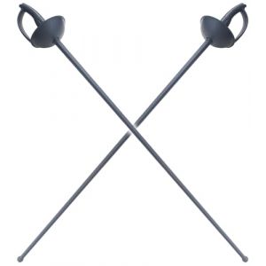 Pack 2 Epees Plastique Epee Rapiere Polypropylene Fleuret Entrainement Sabre Epee Entrainement Arme Estoc Escrime (Repliksword, neuf)