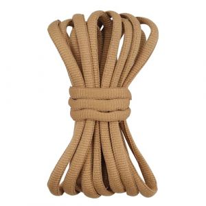 Gendewiner 1 Paire de Lacets Kaki 120cm Ovales Sport Demi Ronds - Lacet Pour Asics Gel Nyc, Air Force 1, Lowa, Converse, Nike,Adidas Campus - Lacet de Laces pour Chaussures Baskets (Gendewiner, neuf)