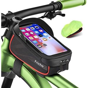 Fricho Sacoche Cadre Velo Guidon Support Telephone 6.5", Accessoire Velo, Idee Cadeau Saint Valentin pour Homme Original, Gadget Ado gar&ccedil;on Insolite Utile, Cadeaux Anniversaire Papa (LangleEU Direct, neuf)