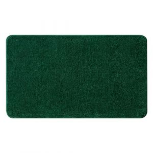 MIULEE 1 pièce Tapis Salle de Bain Rectangulaire Tapis d'Entrée pour la Douche Antidérapant Doux Confortable Tabis Absorbant Tapis Moelleux Microfibre WC Toilette Baignoire 70x120CM Vert Foncé (MIULEE HOME, neuf)