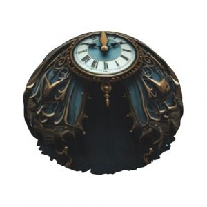 Bonnet de douche réutilisable et imperméable double couche pour femme Motif horloge papillon (fulong002, neuf)