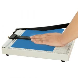 Guillotine Coupe-papier A4,Base en acier,Massicot Cisaille avec Dispositif de S&eacute;curit&eacute;,Massicot Capacit&eacute; 12 Feuilles(A4, B5, A5, B6, B7),pour Bureau, &Eacute;cole, Loisirs Cr&eacute;atifs en Papier Imprimerie (Shuyi Tech, neuf)