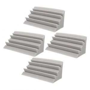 ifundom 4pièces Panneaux Acoustiques Bass Trap Pour Mur Isolation Sonore Absorption Des Basses Pour Ktv Et Théâtres Couleur Grise Au Feu (Ahern Li, neuf)