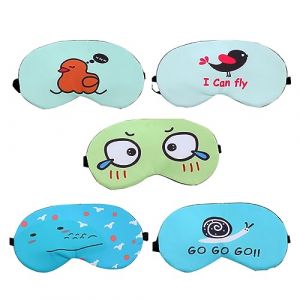 FRCOLOR 5pi&egrave;ces Masque Yeux Sommeil Avec Coussinets Gel Masque De Sommeil Chaud Froid Bandeau Pour Yeux Ajustable Hypoallerg&eacute;nique (Laners, neuf)