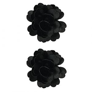 Pin Hair - Bandeau à cheveux solides pour filles - Pince à cheveux pour bébé - Motif floral - 1 paire - Couleur naturelle - Craie pour cheveux (P, taille unique) (fengshimeng, neuf)