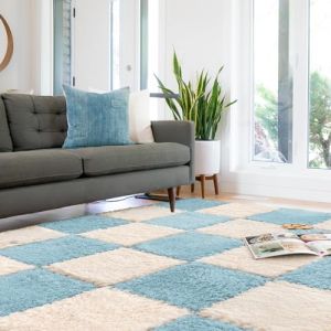 Quolliter Lot de 10 Tapis Puzzle Mousse Dalle en Mousse b&eacute;b&eacute; Tapis de Puzzle Anti Glissement EVA,30x30cm,Moquette Chambre, Plancher, Chambre d'enfants (Quolliter, neuf)