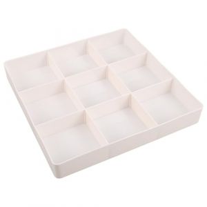 UKCOCO Organisateur de Tiroir Ajustable pour Maquillage 39X5X265 CM Bo&icirc;te de Rangement Plastique Blanc 3 Compartiments Extensibles S&eacute;parateur Multi-Usages pour Coiffeuse et Salle de (Gaporgira, neuf)